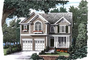 Country Exterior - Front Elevation Plan #927-897