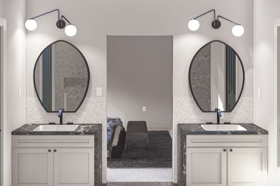 Interior - Master Bathroom 1 for Contemporary House Plan #455-255 - 4 bed, 2.5 bath