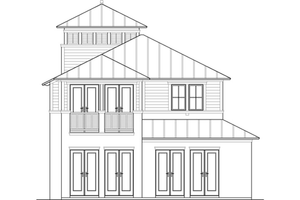 Exterior - Other Elevation for Beach House Plan #426-12 - 3 bed, 2.5 bath