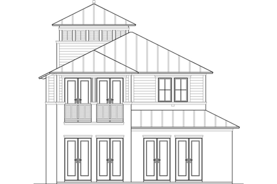 Exterior - Other Elevation for Beach House Plan #426-12 - 3 bed, 2.5 bath