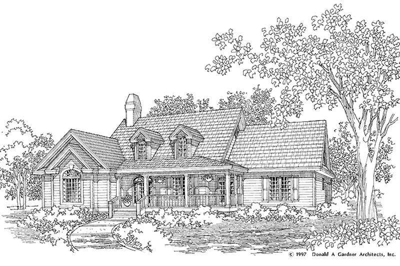 Home Plan - Country Exterior - Front Elevation Plan #929-349