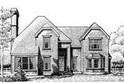 European Style House Plan - 4 Beds 3.5 Baths 2926 Sq/Ft Plan #410-348 