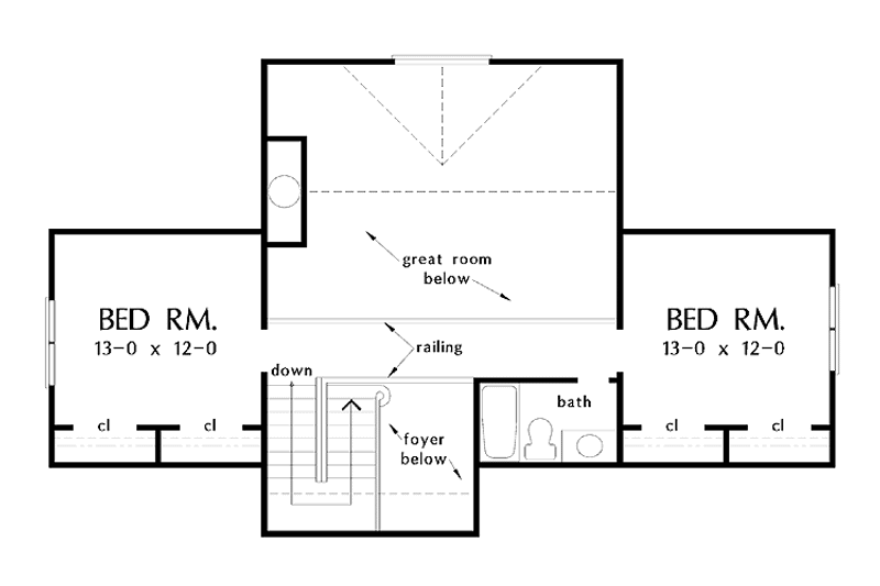 Home Plan - Floor Plan - Other Floor for Craftsman House Plan #929-447 - 4 bed, 3.5 bath
