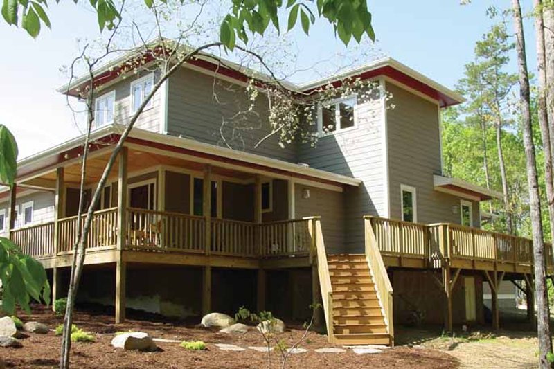 Architectural House Design - Exterior - Rear Elevation for Craftsman House Plan #939-9 - 3 bed, 2.5 bath
