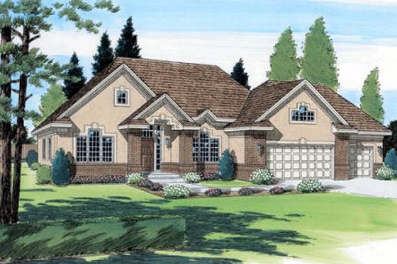 Exterior - Front Elevation for Traditional House Plan #312-426 - 3 bed, 2.5 bath