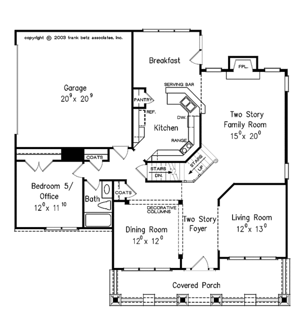 Dream House Plan - Craftsman Floor Plan - Main Floor Plan #927-165