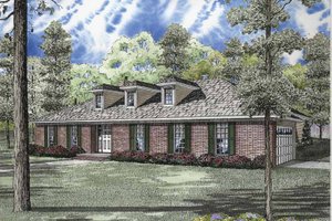 Ranch Exterior - Front Elevation Plan #17-2832