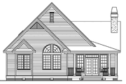 Country Style House Plan - 3 Beds 2 Baths 1481 Sq/Ft Plan #929-474 Exterior 