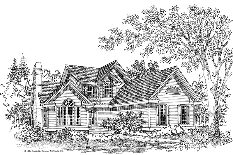 Dream House Plan - Traditional Exterior - Front Elevation Plan #929-210