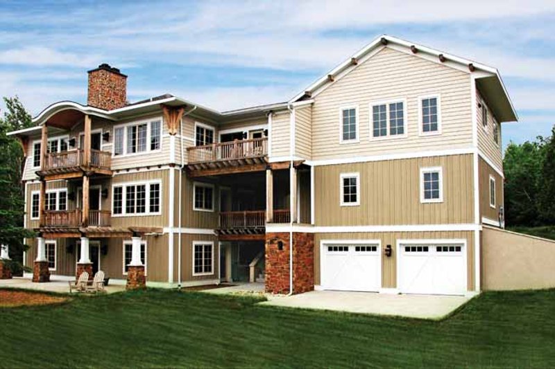 Home Plan - Exterior - Rear Elevation for Craftsman House Plan #928-112 - 3 bed, 2.5 bath