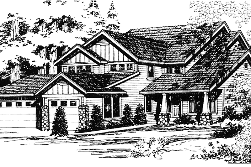 Dream House Plan - Country Exterior - Front Elevation Plan #966-49