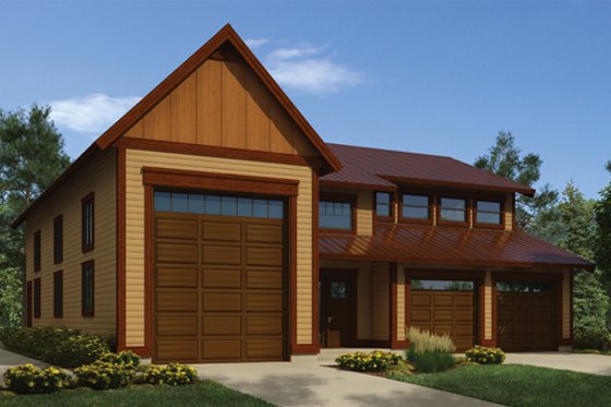 Exterior - Front Elevation 3 for Traditional House Plan #118-166, 0 bath