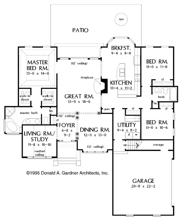 Architectural House Design - Traditional Floor Plan - Main Floor Plan #929-320
