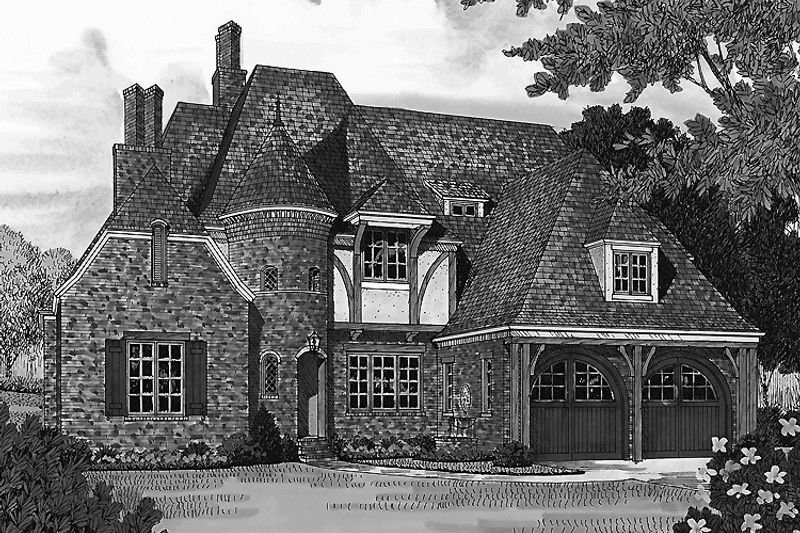 Home Plan - Exterior - Front Elevation 3 for Country House Plan #453-453 - 3 bed, 3.5 bath