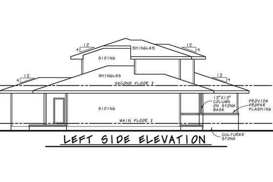 Exterior - Other Elevation for Contemporary House Plan #20-2483 - 3 bed, 3 bath