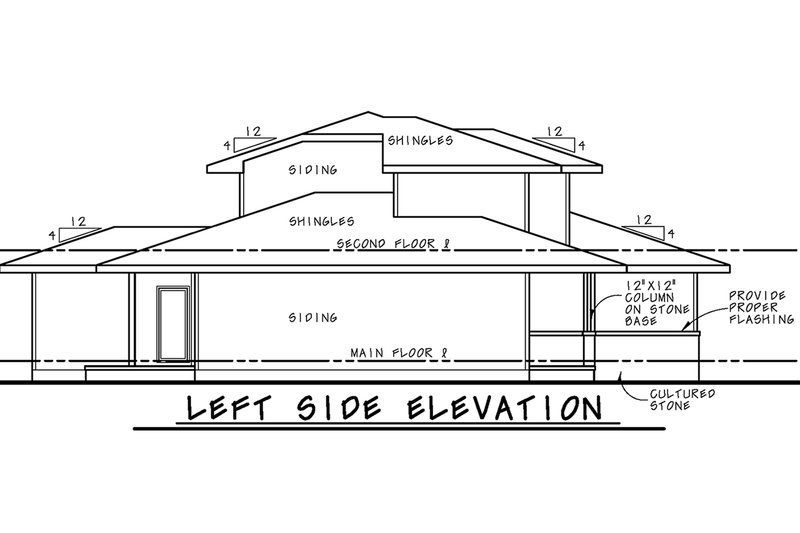 Home Plan - Exterior - Other Elevation for Contemporary House Plan #20-2483 - 3 bed, 3 bath