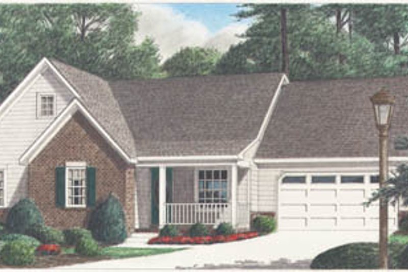 Traditional Style House Plan - 3 Beds 2 Baths 1660 Sq/Ft Plan #34-131