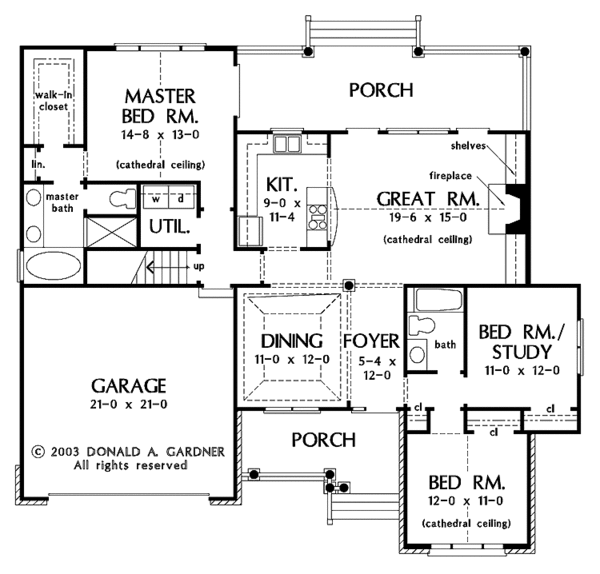 Architectural House Design - Country Floor Plan - Main Floor Plan #929-128