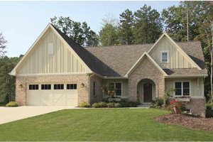 Exterior - Front Elevation 3 for Craftsman House Plan #928-124 - 4 bed, 2.5 bath