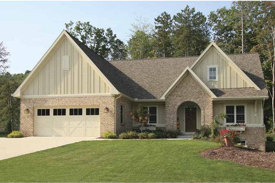 Exterior - Front Elevation 3 for Craftsman House Plan #928-124 - 4 bed, 2.5 bath