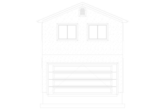 Exterior - Front Elevation 3 for Traditional House Plan #1060-84 - 1 bed, 1.5 bath