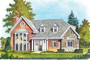House Design - Exterior - Front Elevation for Contemporary House Plan #1016-99 - 3 bed, 2.5 bath