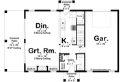 Colonial Style House Plan - 2 Beds 2.5 Baths 1695 Sq/Ft Plan #455-461 