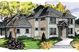 Exterior - Front Elevation Plan #124-702