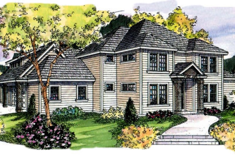 Home Plan - Exterior - Front Elevation Plan #124-702