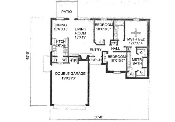 Traditional Floor Plan - Main Floor Plan #65-105