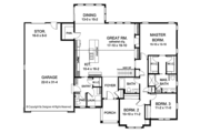Ranch Style House Plan - 3 Beds 2.5 Baths 2006 Sq/Ft Plan #1010-145 
