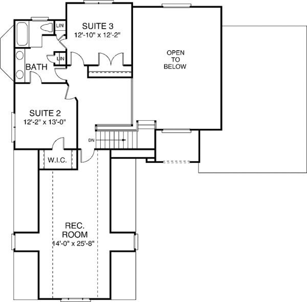 Architectural House Design - Traditional Floor Plan - Upper Floor Plan #453-122