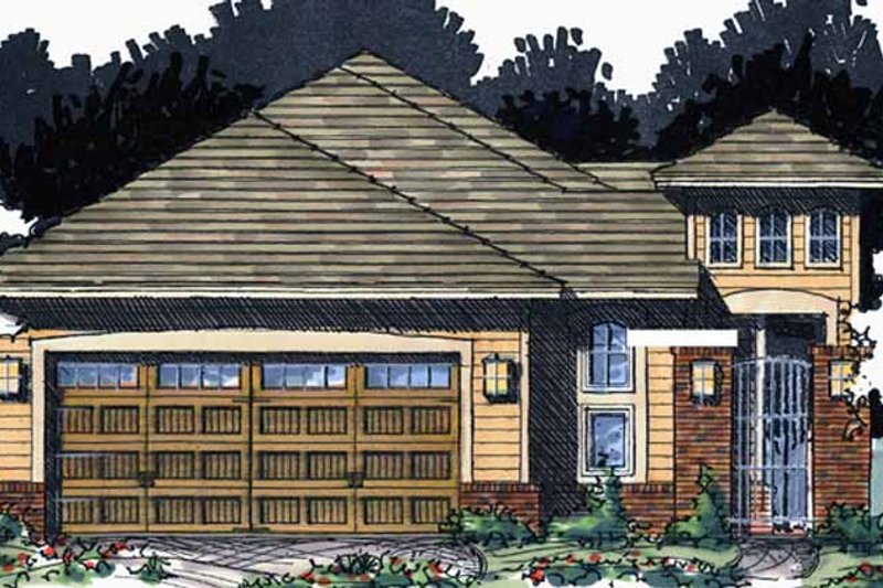 Dream House Plan - European Exterior - Front Elevation Plan #1007-49