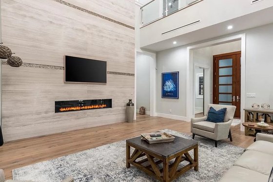 Interior - Family Room 1 for Modern House Plan #548-47 - 4 bed, 4.5 bath