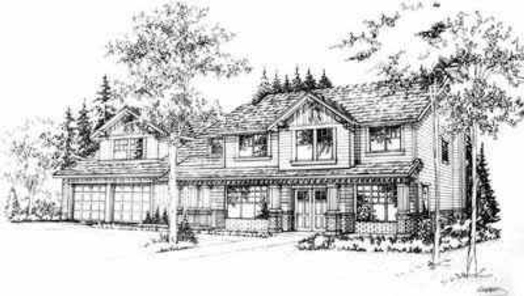 Exterior - Front Elevation 2 for Traditional House Plan #78-169 - 4 bed, 2.5 bath