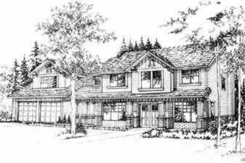 Exterior - Front Elevation 2 for Traditional House Plan #78-169 - 4 bed, 2.5 bath