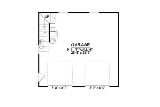 Floor Plan - Main Floor for Country House Plan #1064-260, 1 bath