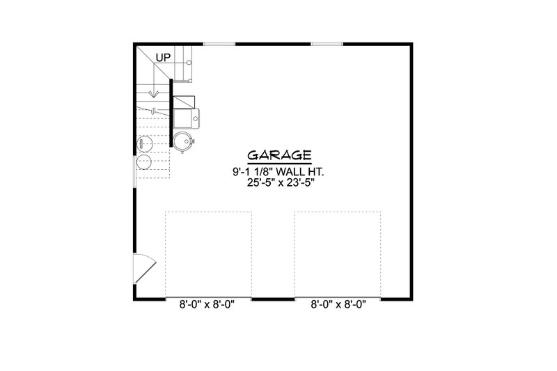 Architectural House Design - Floor Plan - Main Floor for Country House Plan #1064-260, 1 bath