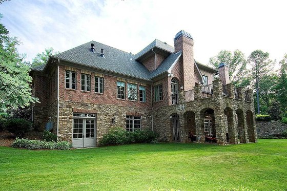 Exterior - Rear Elevation for Traditional House Plan #54-538 - 3 bed, 4.5 bath