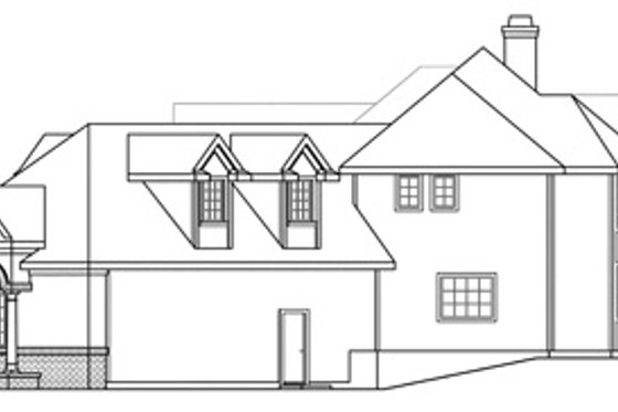 Exterior - Other Elevation 1 for European House Plan #124-324 - 3 bed, 3.5 bath