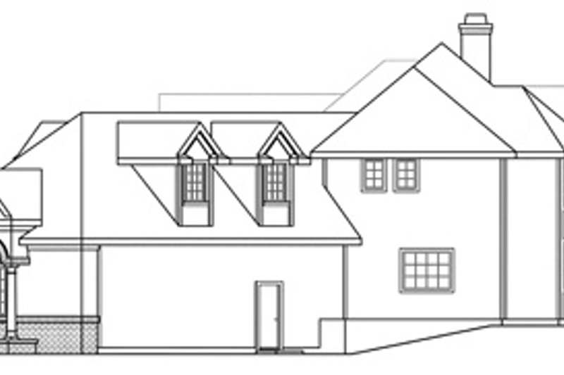 Home Plan - Exterior - Other Elevation 1 for European House Plan #124-324 - 3 bed, 3.5 bath