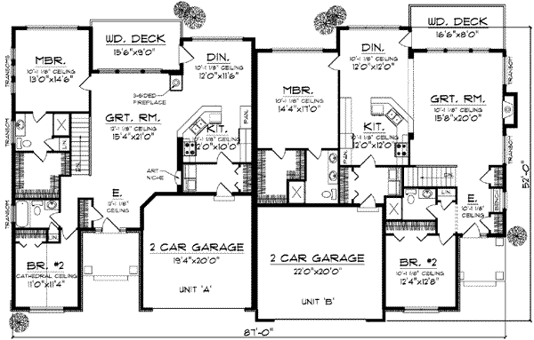 Home Plan - Traditional Floor Plan - Main Floor Plan #70-822