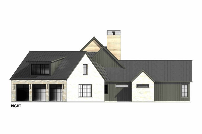 House Design - Exterior - Other Elevation 1 for Farmhouse House Plan #1096-23 - 4 bed, 4.5 bath