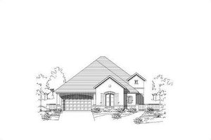 European Exterior - Front Elevation Plan #411-349