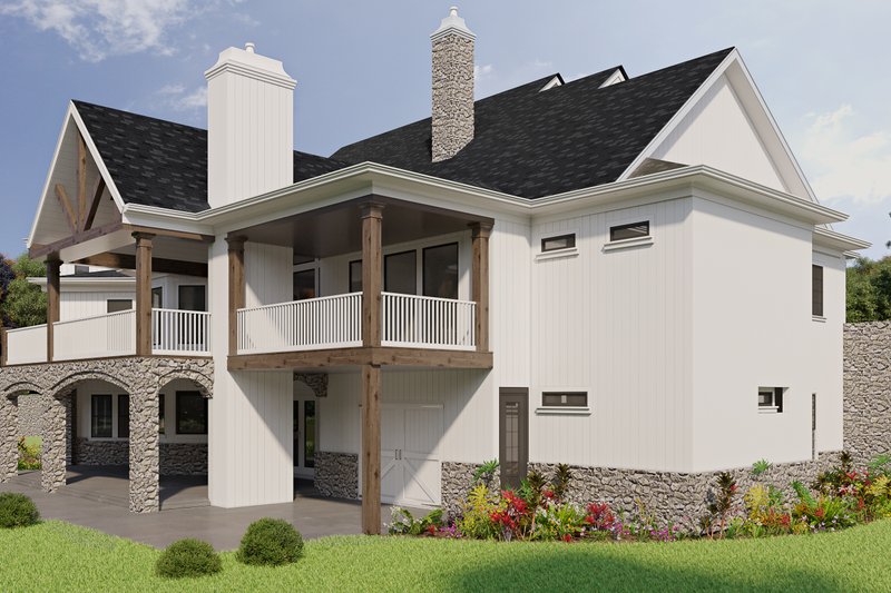 House Blueprint - Exterior - Other Elevation 1 for Ranch House Plan #54-445 - 3 bed, 3.5 bath