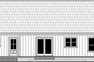 Exterior - Rear Elevation for Country House Plan #21-482 - 3 bed, 2.5 bath