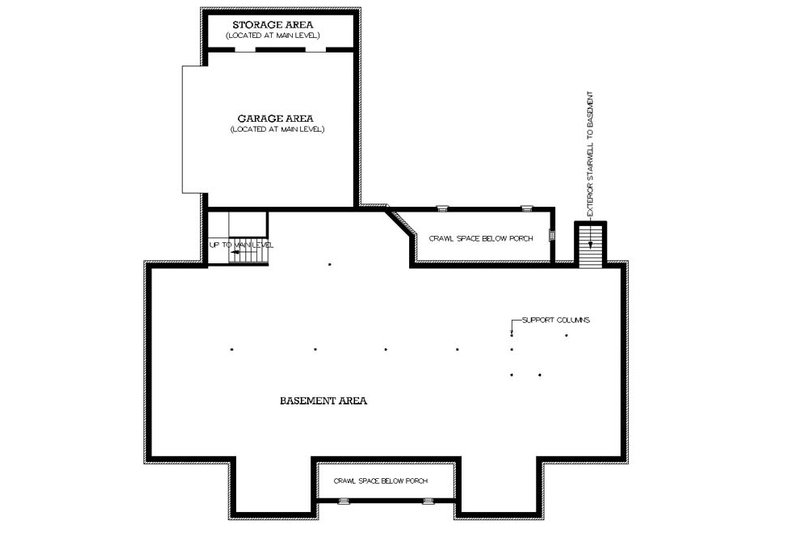 Home Plan - Floor Plan - Other Floor 1 for Southern House Plan #45-230 - 3 bed, 2 bath