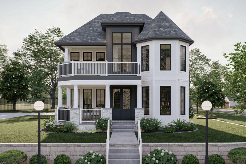 Architectural House Design - Modern Exterior - Front Elevation Plan #455-638