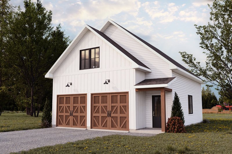 Architectural House Design - Exterior - Front Elevation 4 for Farmhouse House Plan #23-2889, 1 bath