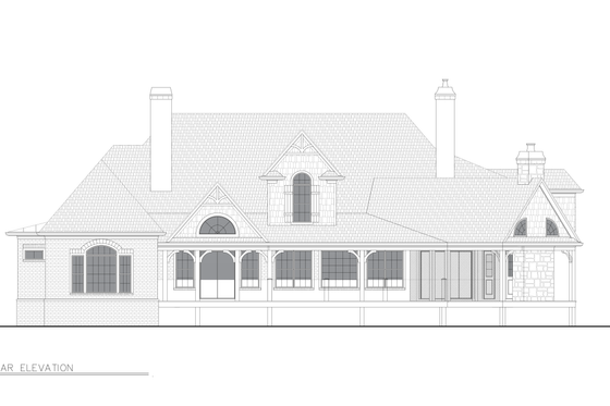 Exterior - Other Elevation 2 for Craftsman House Plan #54-698 - 5 bed, 4 bath